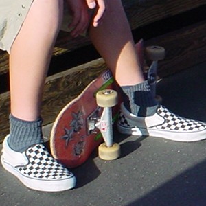 Old school Vans at the Ballard Skate Park, Seattle, Washington &copy; Mahalie Pech